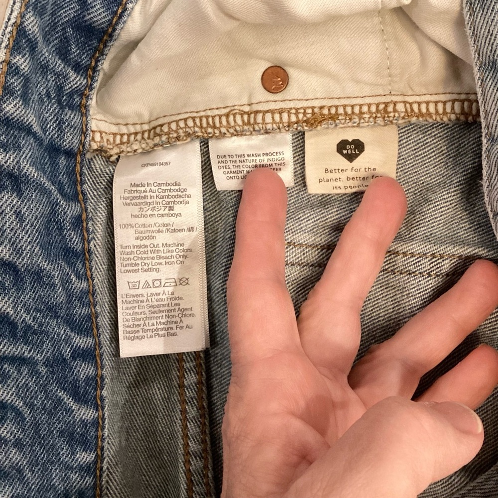 Madewell Relaxed 30 (US 10) Denim Distressed Shorts Women’s High Rise ND697 - Picture 11 of 14